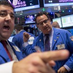 U.S. stocks off sharply as dollar rallies